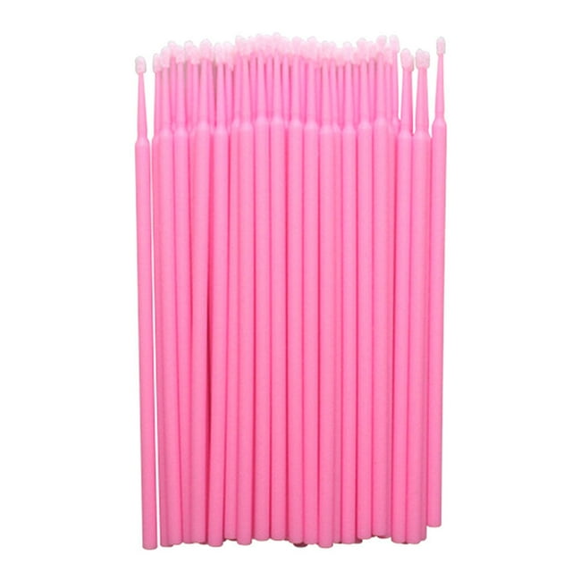 Cotton Swabs Disposable Cotton Swabs Small Makeup Cleaning Cotton Stick, 200pcs, M, Pink