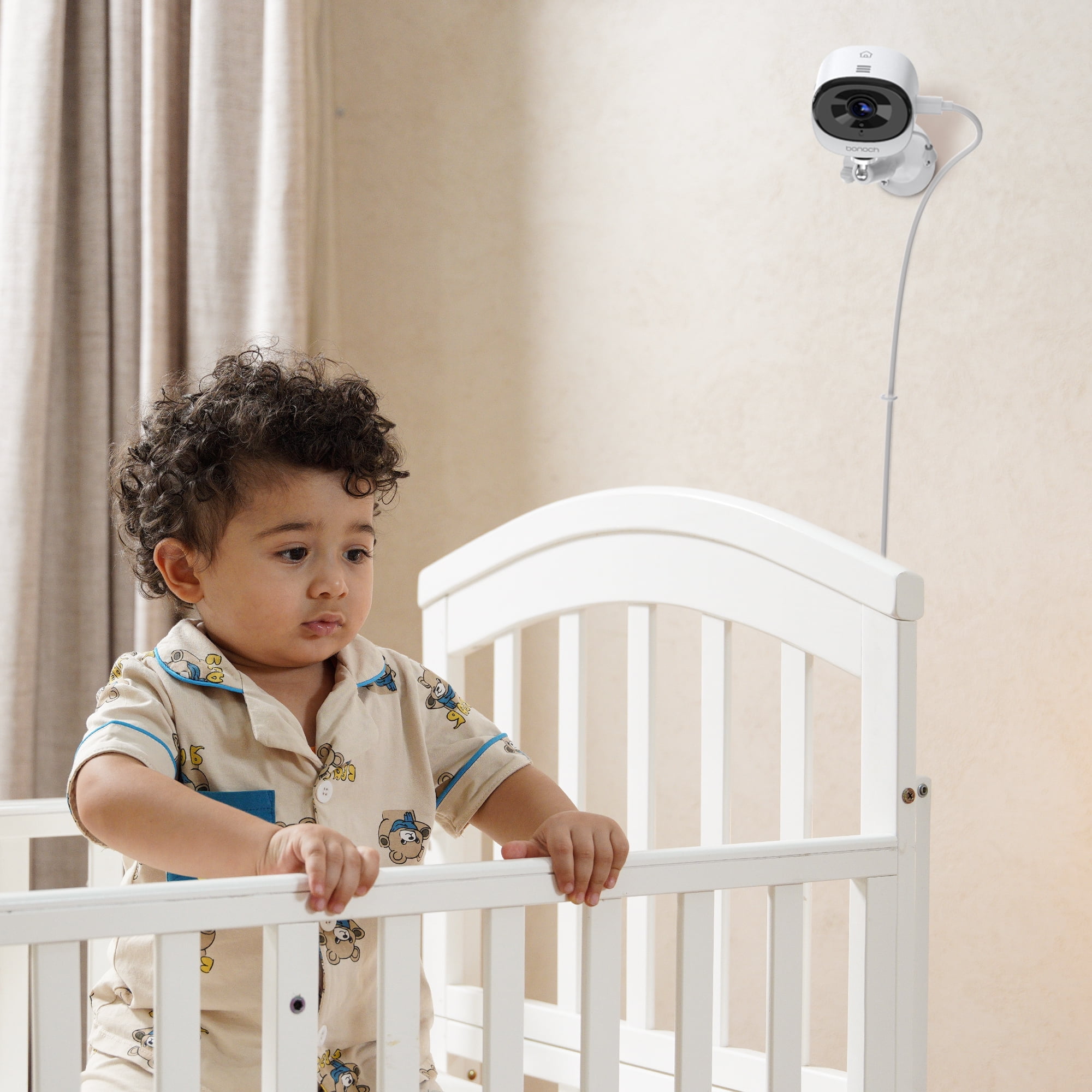 bonoch 2-in-1 Car Home Dual-Use Baby Monitor, 5" 1080P Wireless Car Cameras