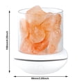 thumbnail image 3 of Lámpara De Sal Eléctrico Purificador de aire aromático USB con lámpara de piedra de sal de cristal del Himalaya natural (blanco) Likrtyny Libre de BPA, 3 of 3