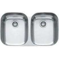 Franke RGX120 Regatta 32 Inch Undermount Double Bowl Stainless Steel Kitchen Sink