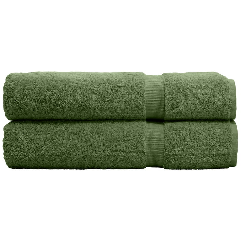 Green Turkish Cotton Hotel Large Bath Towels Bulk for Bathroom