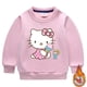 thumbnail image 4 of Hello kitty Otoño Invierno felpa engrosamiento niñas lindas estampado de dibujos animados estilo niños jersey de manga larga niños abrigo Casual Top, 4 of 5