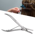 thumbnail image 1 of Microlink Hair Extension Pliers, Hair Remove Micro Ring Loop Hair Extension Pliers Precise Control Ergonomic Handle 2 Holes  for Microrings, 1 of 7