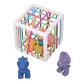 thumbnail image 1 of Juguete de cubo de clasificación sensorial banda elástica con forma de bebé juguete de clasificación práctica para jugar en casa Higoodz Otros, 1 of 8