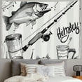 thumbnail image 2 of Orinice Fish Tapestry Wall Hanging Unique Style Graphic Tapestries Home Wall Decor Art for Living Room Bedroom Apartment Farmhouse Dorm 60x50inch, 2 of 6