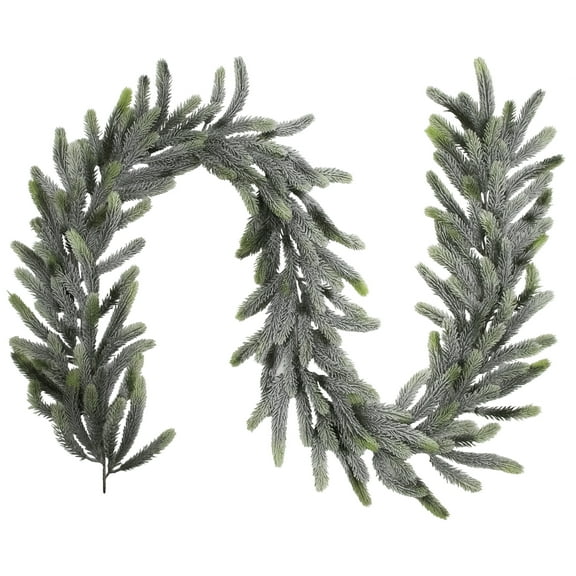 Northlight Frosted Pine Artificial Christmas Garland - 6' X 7" - Unlit