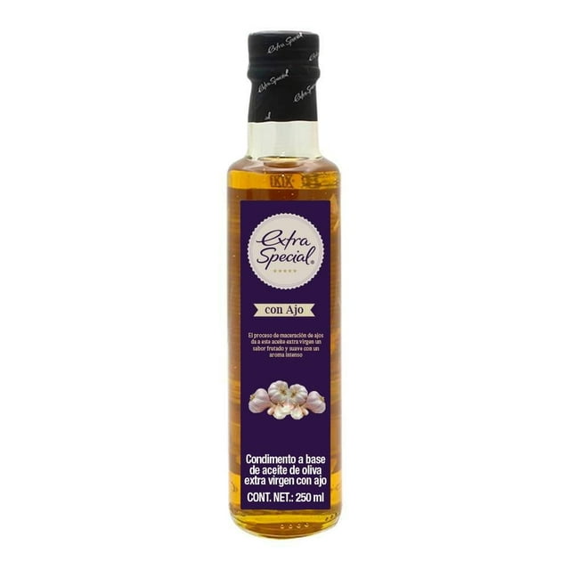 Condimento Extra Special a base de aceite de oliva extra virgen con ajo 250 ml
