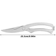 thumbnail image 3 of Professional Kitchen Scissors - Stainless Steel Seafood   Chicken Bone Shears | Ergonomic, Safety Buckle Design | Durable, Non-Slip, Easy to Clean Cooking Utensil, 3 of 9