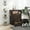 Coffee, variant on GVN Pet Feeder Station Storage Cabinet, Dog Food Storage Container with Dog Raised Bowls, Watering Supplies, Black