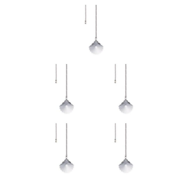 Advancent Extensión de cadena de tracción de cristal transparente con conector, lámpara ligera, colgante de cuentas, cadenas de ventilador, Type2 NO2