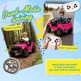 thumbnail image 7 of Xuanlur 12V Kids Electric Vehicles for Kids, Ride on Toys w/Parent Remote Control,USB, Music, LED Lights, Bluetooth, Gift for Boys Girls (Pink), 7 of 7