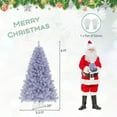 thumbnail image 3 of Costway 6 FT Artificial Tinsel Christmas Tree with 250 Lights, 8 Modes, 688 Branch Tips, 3 of 10
