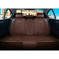 thumbnail image 7 of Tuqiang Car Seat Covers Full Set Leather for Acura for Legend 1985-1995 Water Resistant Front Rear Cushion Protector Coffee, 7 of 7