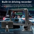 thumbnail image 3 of Portable Car Stereo, Mirror Link 7in IPS Touchscreen Plug and Play Car MP5 Player Bluetooth5.0 Navigation for  Auto with Backup Camera for SUV for Truck, 3 of 7