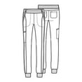 thumbnail image 6 of Infinity Cherokee Jogger Scrub Pants for Women Mid Rise Cargo Pocket with 4-Way Stretch Moisture Wicking Technology -CK110A, 6 of 8