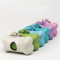 thumbnail image 2 of Bone Shaped Portable Pet Garbage Bag Dispenser with Towing Clip, Essential for Outdoor Pets, Pet Accessories Take A Walk, 2 of 7