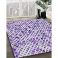 thumbnail image 2 of Ahgly Company Indoor Square Patterned Purple Violet Purple Abstract Area Rugs, 4' Square, 2 of 6