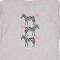 thumbnail image 4 of Inktastic Zebra Cute Safari Animal Girls Long Sleeve Toddler T-Shirt, 4 of 5