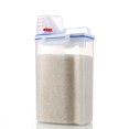 thumbnail image 1 of Rice Storage Bin Rice Storage Box 2 PCS Rice Storage Bin 2KG Portable Food Grain Storage Box Rice Storage Box Dispenser Sealed  With Measuring Cup, 1 of 8