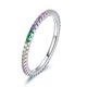 thumbnail image 1 of Anillo Simple Multicolor De Plata 925 Para Mujer, 1 of 5