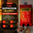 thumbnail image 3 of Mart Cobra Emergency Fire Blanket - 1 Pack -Fiberglass Fire Blanket for Home and Kitchen 40"x40", 3 of 8