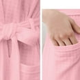 thumbnail image 5 of Breezora Unisex Breathable Bathrobe Lightweight Comfortable Home Lounge Wear XL Size Pink, 5 of 6