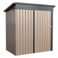 thumbnail image 6 of YODOLLA 5 x 3 ft. Outdoor Metal Steel Storage Shed with Sliding Roof & Lockable Door for Backyard, Garden, 6 of 8