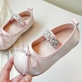 thumbnail image 5 of Dakaela Baby Girls Mary Jane Flats Soft Sole 3T 4T 5T Infant Moccasins Rhinestone Strap Sparkly Toddler Princess Dress Shoes Red 1, 5 of 8