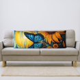 thumbnail image 5 of Naloa Colorful Cloud Butterfly Sunflower Body Pillow Cover, Pillowcases with Hidden Zipper Breathable Long Pillow Case (Pillows are not included,20x54 inch), 5 of 7