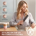thumbnail image 3 of Cordless Hair Straightener and Curler, 2 in 1 Portable Flat Iron with Charging Dock, 4000mAh Rechargeable Battery, 4 Adjustable Temps 284°F-428°F, 3 of 8