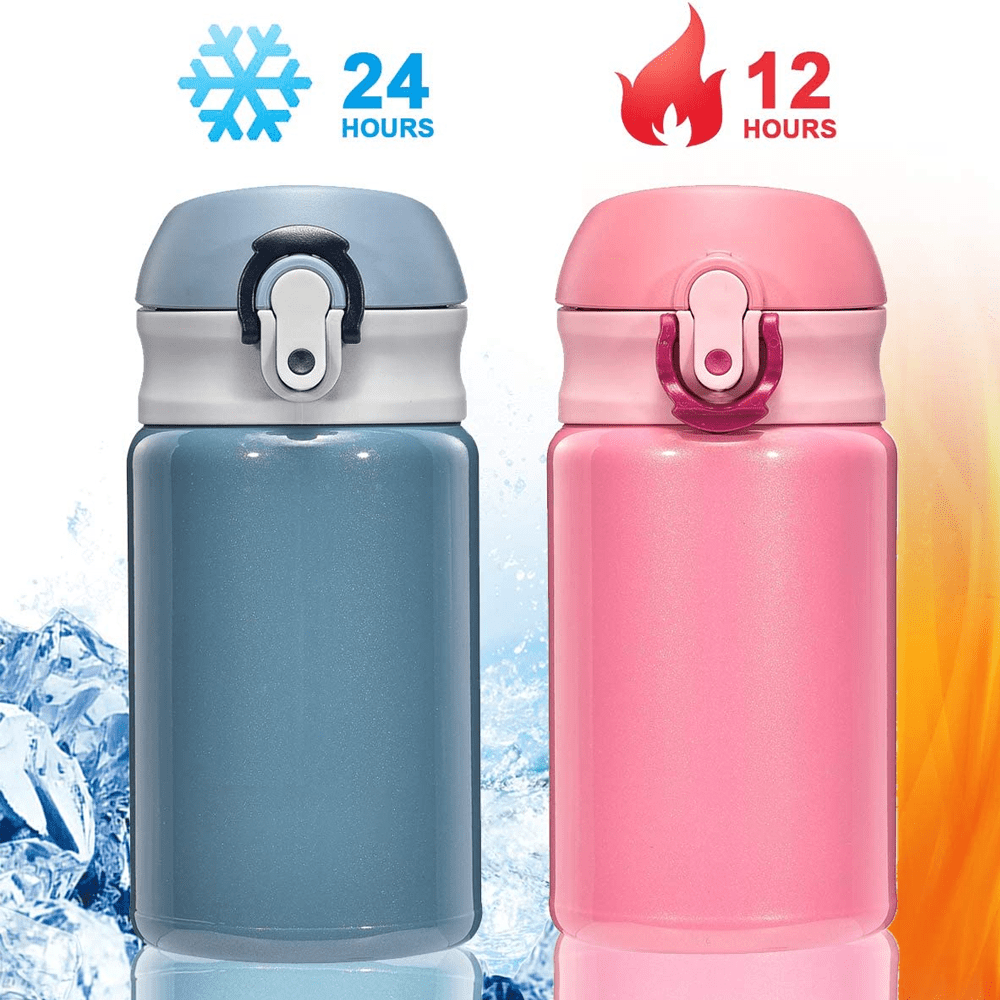 Dxobay Cute Slim Water Bottles, Mini Kids Water Bottle, Insulated Stainless  Steel Water Bottles, Thermos Water Bottle with Vacuum Sealing & Double