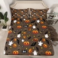 thumbnail image 2 of Feelyou Cartoon Spider Bat Queen Sheet Sets, Halloween Ghost Animal Bed Set, 4 Pieces, 2 of 7