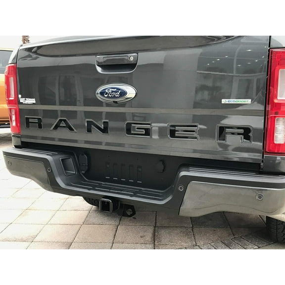 Eurosport - Compatible with 2019-2021 Ranger Rear Bumper Letter Inserts - Black