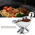 thumbnail image 3 of Boat Stainless Steel Steak Pepper Sauce Boat Seasoning Container for Restaurant Kitchen3oz, 3 of 7