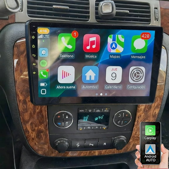 Eforcase Android 15 Car Radio Stereo for Chevy Tahoe Suburban 2007-2014, 10.1 inch Touchscreen with Wireless CarPlay Android Auto WiFi Bluetooth GPS/FM/SWC Backup Camera