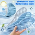 thumbnail image 2 of Summer Mesh Insoles Shock Absorption Breathable Shoe Inserts Flexible Cool Running Shoe Insoles for Men Women Sports Travel Work, 2 of 8
