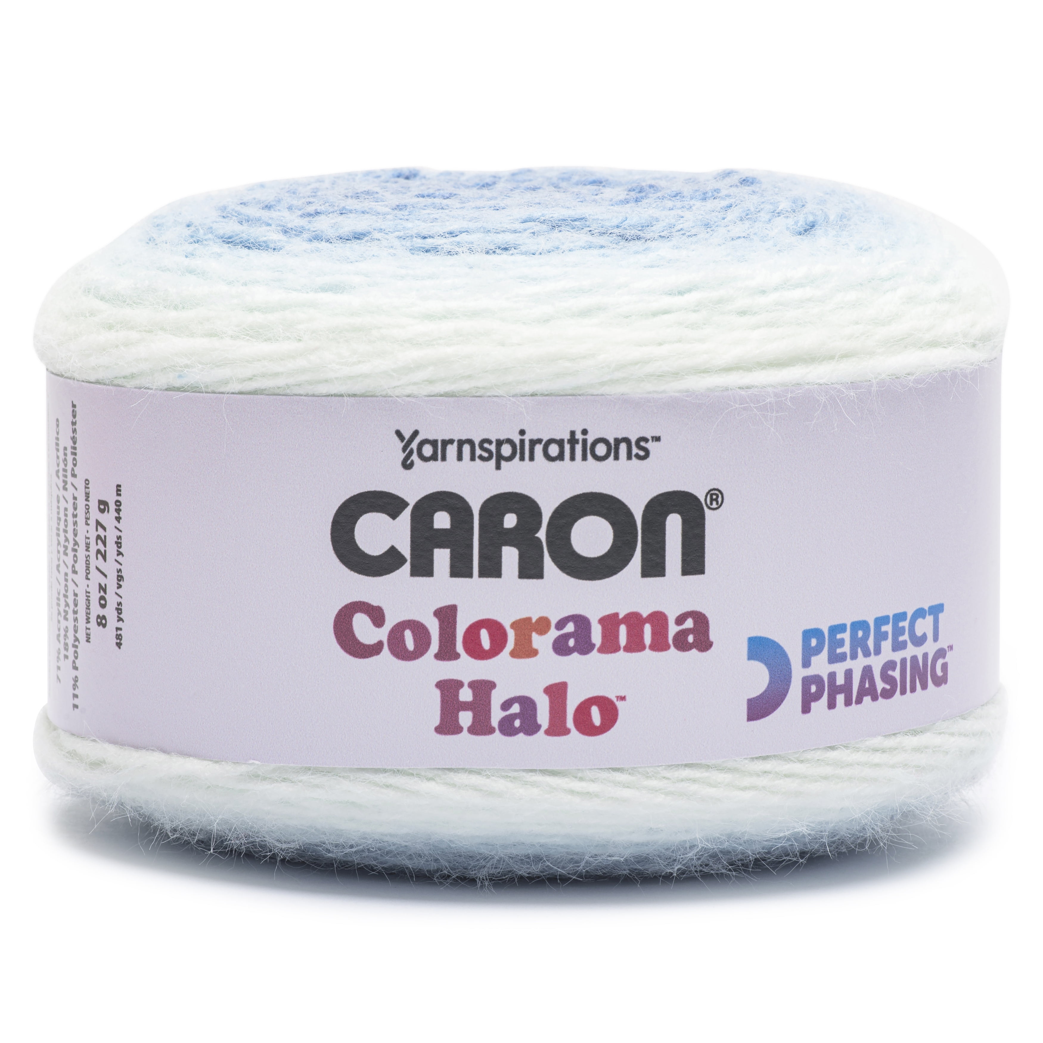 Caron® Colorama Halo™ #5 Bulky Blend Yarn, Skylight Frost 8oz/227g