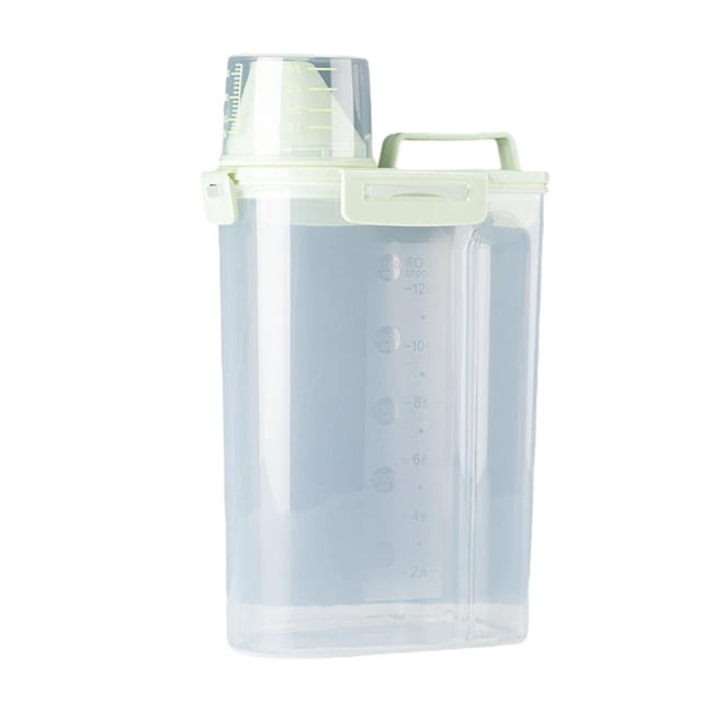 Milaget Airtight Pet Food Storage Container Bin For Pet Cat Dog Food Box green large