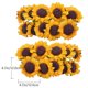 thumbnail image 2 of 100pcs Simulation Sunflower DIY Sunflower Home Flower Arrangement Flower Decor, 2 of 3