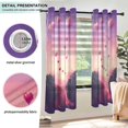 thumbnail image 3 of Yayeee Window Curtains Light Filtering 63"x42" Grommet Panel Pair Home Living Room Decor, Pixel Floating Hearts, 3 of 7