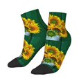 thumbnail image 3 of Salouo Sunflowers in Bucket Pattern Unisex Middle Tube Socks,Middle-Finger Knee High Socks Over The Calf Tube Stocking Crew Stockings for Women and Men Tube Socks, 3 of 8