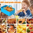 thumbnail image 4 of 2 Pcs Casserole en Silicone pour Friteuse à Air Chaud avec Poignée, Doublure Réutilisable en Silicone pour Friteuse à Air, Panier Rectangulaire Résistant à la Chaleur pour Friteuse à Air et 4 Tapis en Silicone, 4 of 9