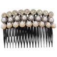 thumbnail image 5 of MesaSe 3 pcs Pearl Hair Combs Rhinestone Hair Comb Decorative Hair Side Comb Women Hair Combs, 5 of 5