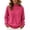 11-Hot Pink, variant on Diufon Womens Quarter Zip Pullover Long Sleeve Stand-up Collared Sweatshirt Fall Winter Half Zip Light-Fleece Tops