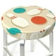thumbnail image 3 of Balery Vintage Bowling Fundas de asiento para taburete de bar redondo de tela de terciopelo ajustables que protegen de arañazos y manchas para sillas de 14 a 17 pulgadas.-13 inch, 3 of 7