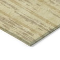 thumbnail image 5 of 9' X 12' Gold And Brown Striped Washable Indoor Outdoor Area Rug, 5 of 5