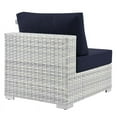 thumbnail image 5 of Modway Convene Outdoor Patio Armless Chair in Light Gray Navy, 5 of 9