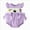 Purple, variant on 0-3 Months Newborn Baby Halloween Outfit Embroidery Bubble Romper Short Sleeve Jumpsuit Infant Cute Clothes One-Piece Romper Newborn Pajamas