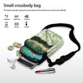 thumbnail image 4 of HELLHERO Lapis Lazuli Grain Cross Body Purse Polyester with Zipper Closed Messenger Bag for Casual Use, 4 of 4