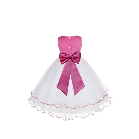 Purple Butterfly Flower - Ekidsbridal Satin Tulle Butterflies Flower Girl Dress Bridesmaid Wedding Pageant Toddler Easter Holiday Communion Birthday Baptism Occasions 801T